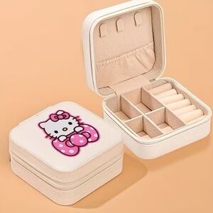 New Cream & Pink Jewelry Organizer with Hello Kitty  Design #425